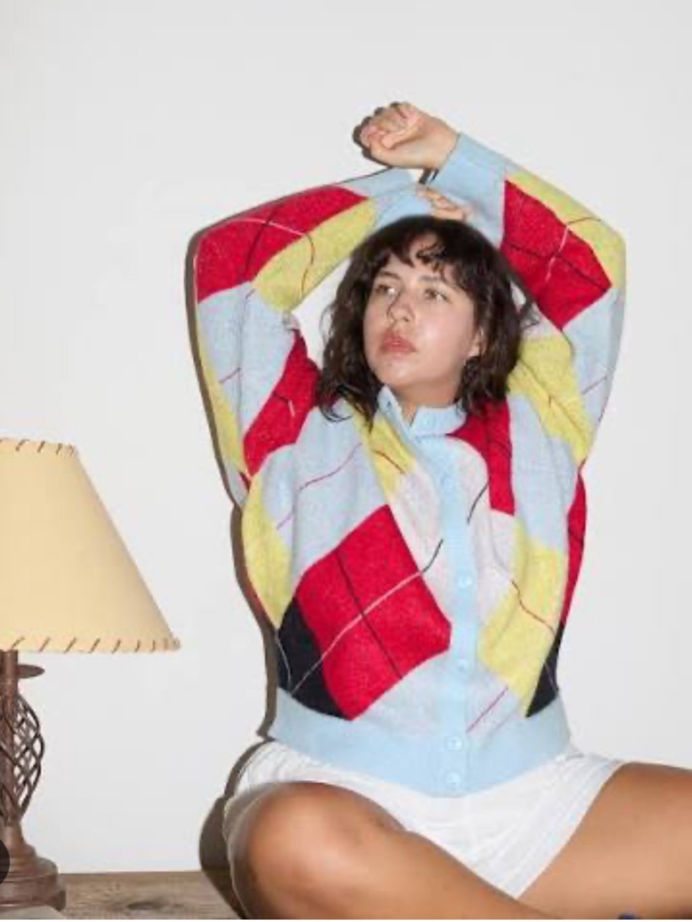 Lisa Says Gah Argyle Cardigan